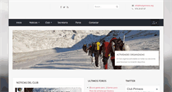 Desktop Screenshot of clubpirineos.es